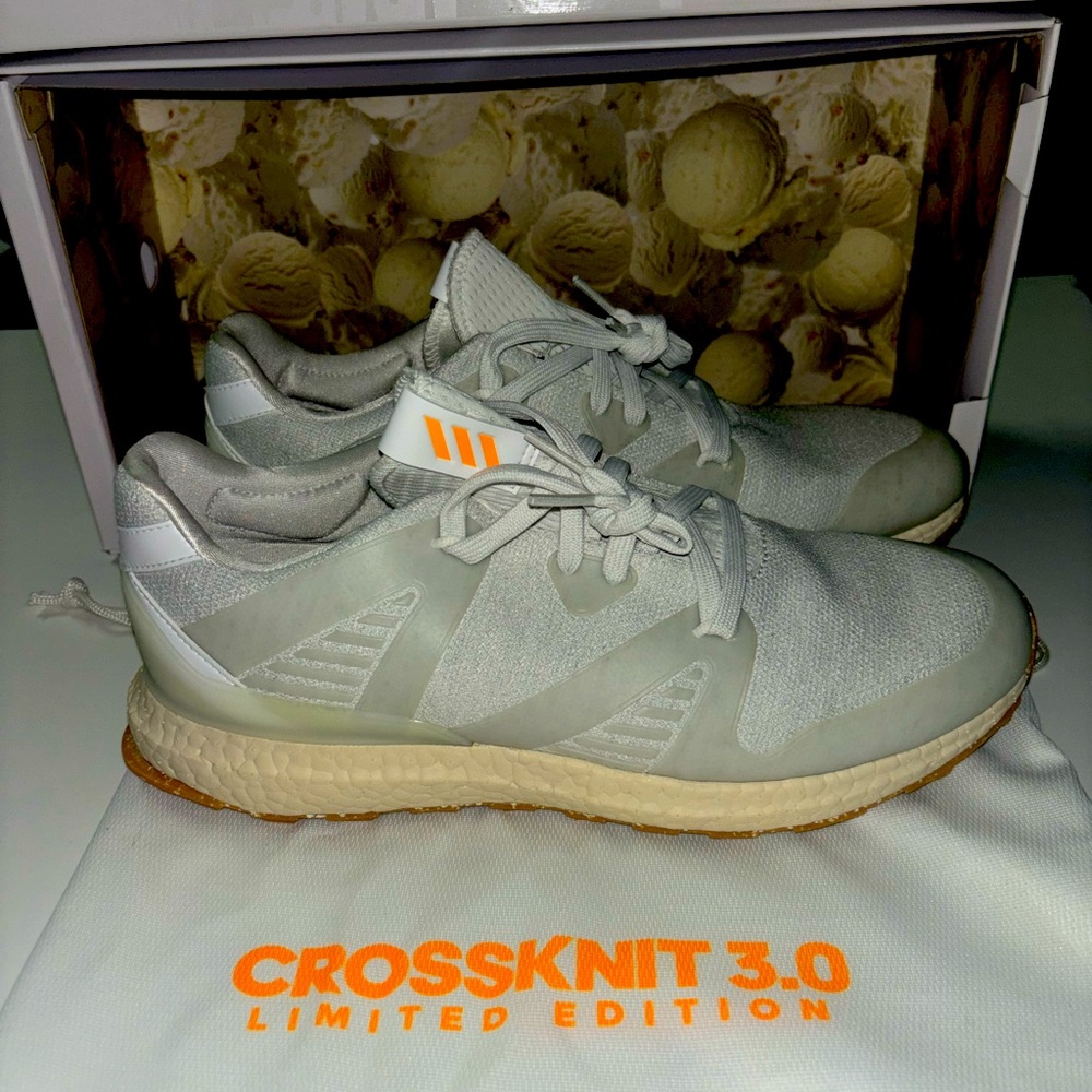 NEW Limited Adidas Crossknit 3.0 Golf Shoes - Peaches&Cream 2019 Masters Edition